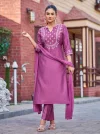 Dhruvi 505 Silk Embroidery Kurti With Bottom Dupatta 